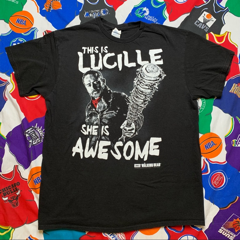 2016 AMC The Walking Dead This Is Lucille She Is Awesome Tee Negan T Shirt